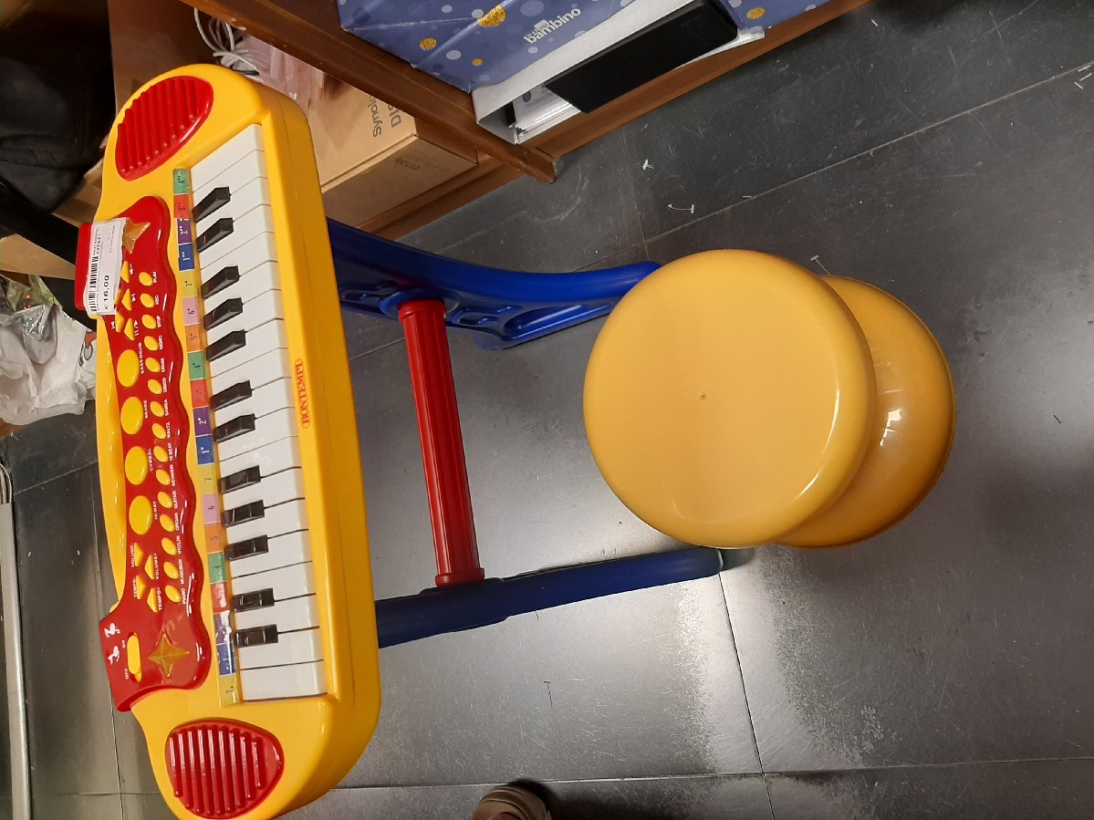 pianola bontempi con sgabello
