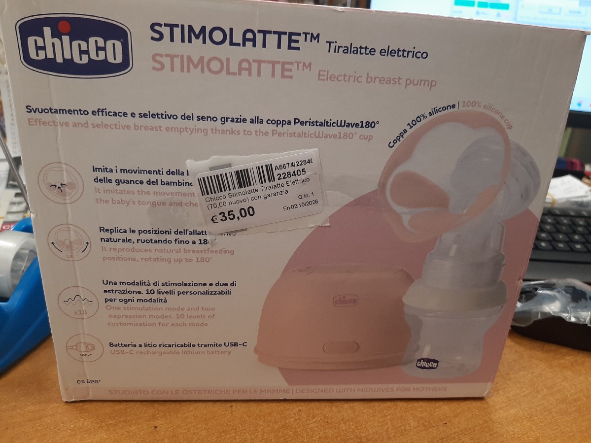 Chicco Stimolatte Tiralatte Elettrico (70,00 nuovo) con garanzia